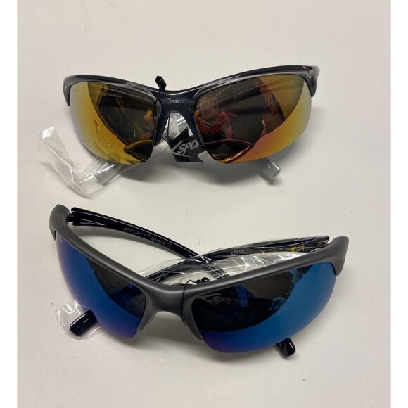 Xsportz Mens Sport  Sunglasses Mixed Lot of 2 Pair New Wholesale - Picture 1 of 5